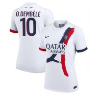 Camisa de Futebol Paris Saint-Germain Ousmane Dembele #10 Equipamento Secundário Mulheres 2024-25 Manga Curta